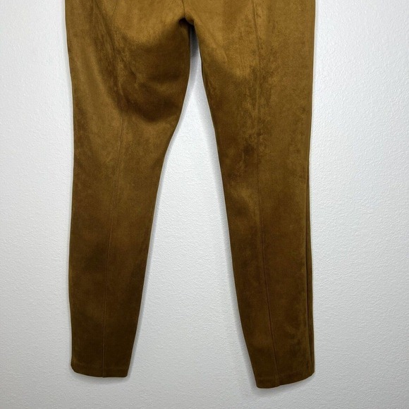 Old Navy STEVIE Caramel Brown Faux Suede Stretchy Pull On Leggings Sz M - Picture 11 of 13